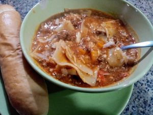 Recette Lasagna soup