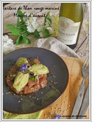 Recette Tartare de Thon rouge mariné et mousse d'avocat