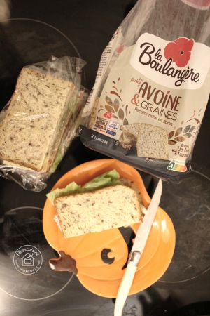 Recette Sandwich maison gourmand au jambon, fromage et pain de mie Avoine & Graines La Boulangère