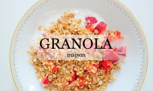 Recette Granola - yaourt - Fraises