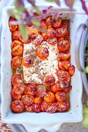Recette Tomates cerises confites et feta
