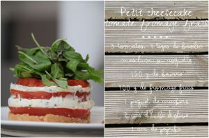 Recette Petits cheesecakes à la tomate, fromage frais et basilic