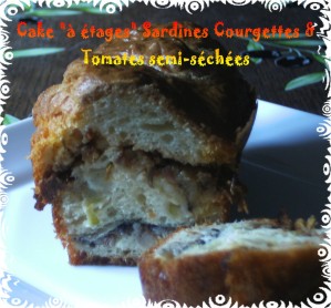 Recette Cake "à Etages" Sardines Courgettes & Tomates Semi-Séchées