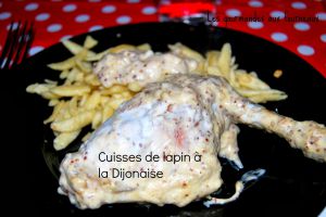 Recette Cuisses de lapin à la Dijonaise