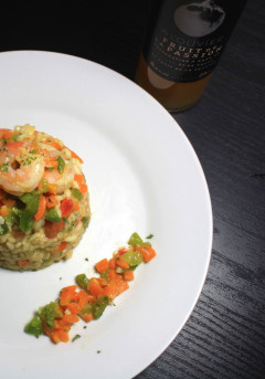 Recette Risotto de crevettes  fruits de la passion