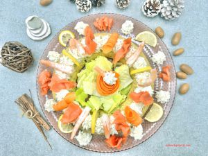 Recette Couronne crevettes saumon fumé