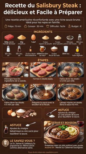 Recette Du Salisbury Steak : délicieux et Facile à Préparer