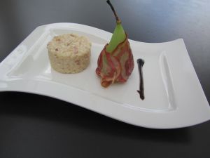 Recette Risotto à la pancetta et poires au gorgonzola