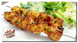 Recette Brochettes de poulet à l'air fryer