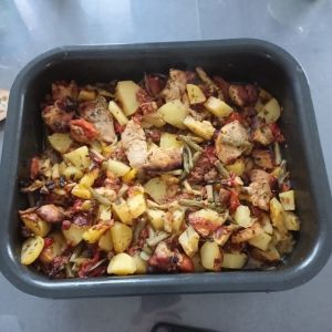 Recette Méli mélo de légumes à la dinde au combi ninja