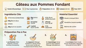Recette Gâteau pommes fondant Julie Andrieu : le secret