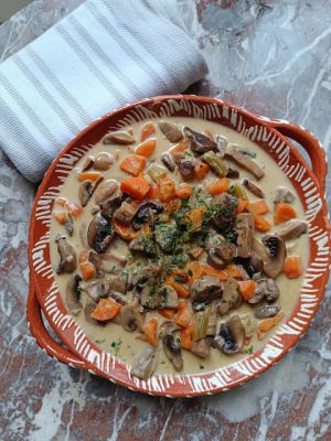 Recette Cassolette de champignons à la crème