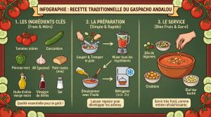 Recette Découvrez la recette traditionnelle du gaspacho andalou