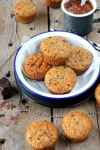 Recette Muffins bananes et pépites de chocolat {VEGAN}