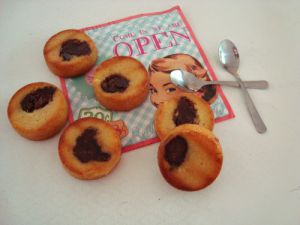 Recette Muffins fourrés à la pâte à tartiner