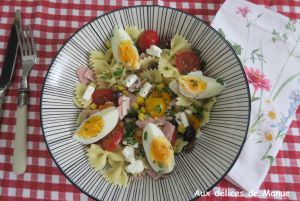Recette Salade de pâtes complète et gourmande