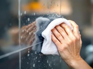 Recette Retirer les traces d’eau sur parois de douche traitées avec une dilution adaptée de vinaigre blanc