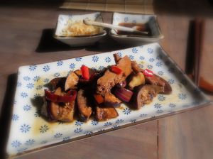 Recette Seitan « Façon » Bœuf & Aubergines à la Japonaise (Vegan)