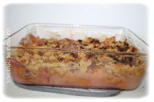 Recette Crumble prunes pommes