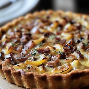 Recette Tarte Poireaux Lardons : Recette Facile et Savoureuse