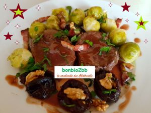 Recette Pavés de biche au bourgogne