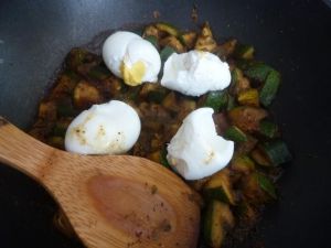 Recette Tajine de courgette aux œufs durs