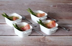 Recette Verrines crème d'asperges, jambon de Parme