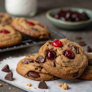 Recette Cherry Chocolate Mocha Cookies