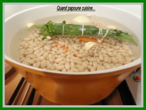 Recette Soupe aux haricots et epinards