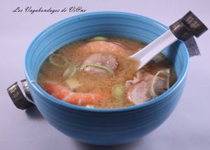 Recette Soupe miso aux crevettes