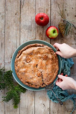 Recette Tourte aux pommes (avec une surprise)