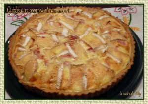 Recette Quiche aux pommes et camenbert