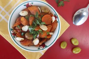 Recette Tajine de carottes aux olives