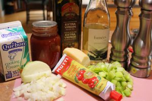 Recette Gratin de céleri branche au coulis de tomates