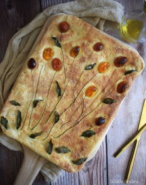 Recette Focaccia bouquet