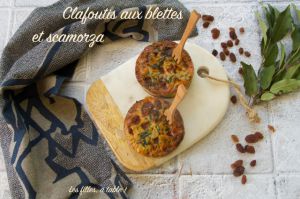 Recette Clafoutis aux blettes, scamorza et raisins secs