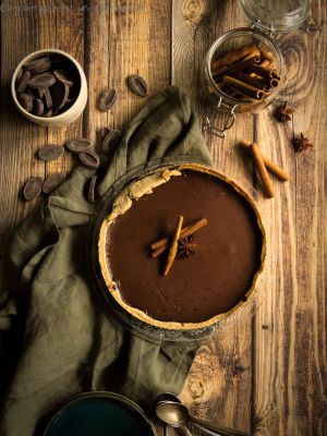 Recette Tarte crémeuse au chocolat