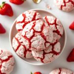 Recette Strawberry Cake Mix Crinkle Cookies
