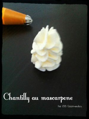 Recette Crème chantilly au mascarpone
