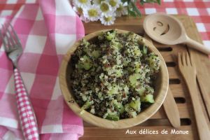 Recette Trio de quinoa sauté aux dés de courgette