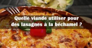 Recette Quelle viande utiliser pour des lasagnes à la béchamel ?