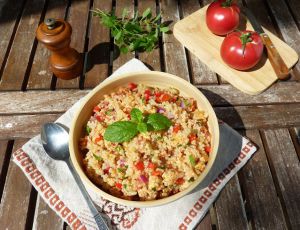 Recette Taboulé de quinoa au poivron grillé et tomate