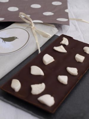Recette Tablette au chocolat noir et Chamallows