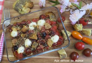 Recette Tomates rôties au pain et mozzarella à l'Air Fryer ou au four