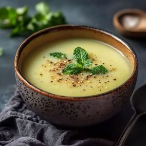 Recette Découvrez la Recette Exquise du Velouté de Petits Pois et Menthe pour une Fraîcheur Incomparable