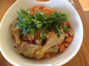 Recette Tajine de canard aux carottes et aux épices douces