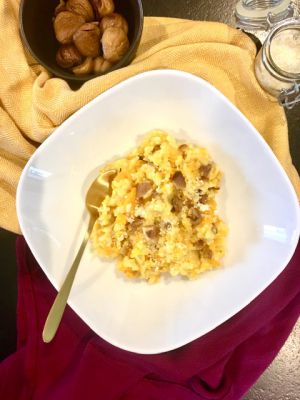 Recette Risotto au butternut et à la châtaigne