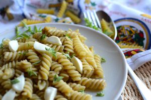 Recette Pâtes au pesto d'aubergine #végétarien