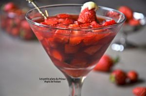 Recette Aspic de fraises