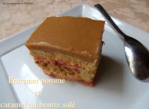 Recette Entremet pommes et caramel au beurre salé